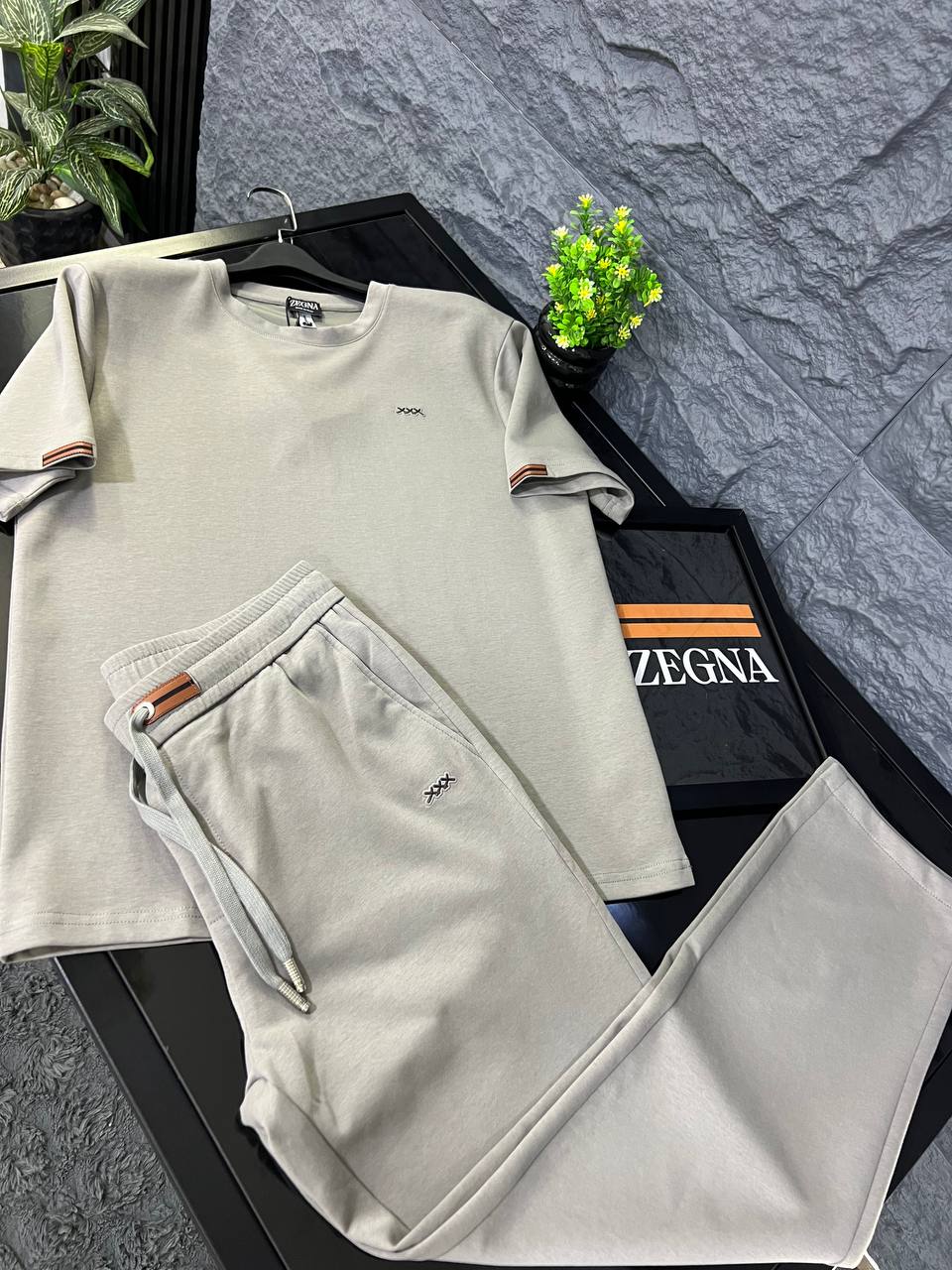 Zegna Luxury Casual Set – Modern Minimal Elegance
