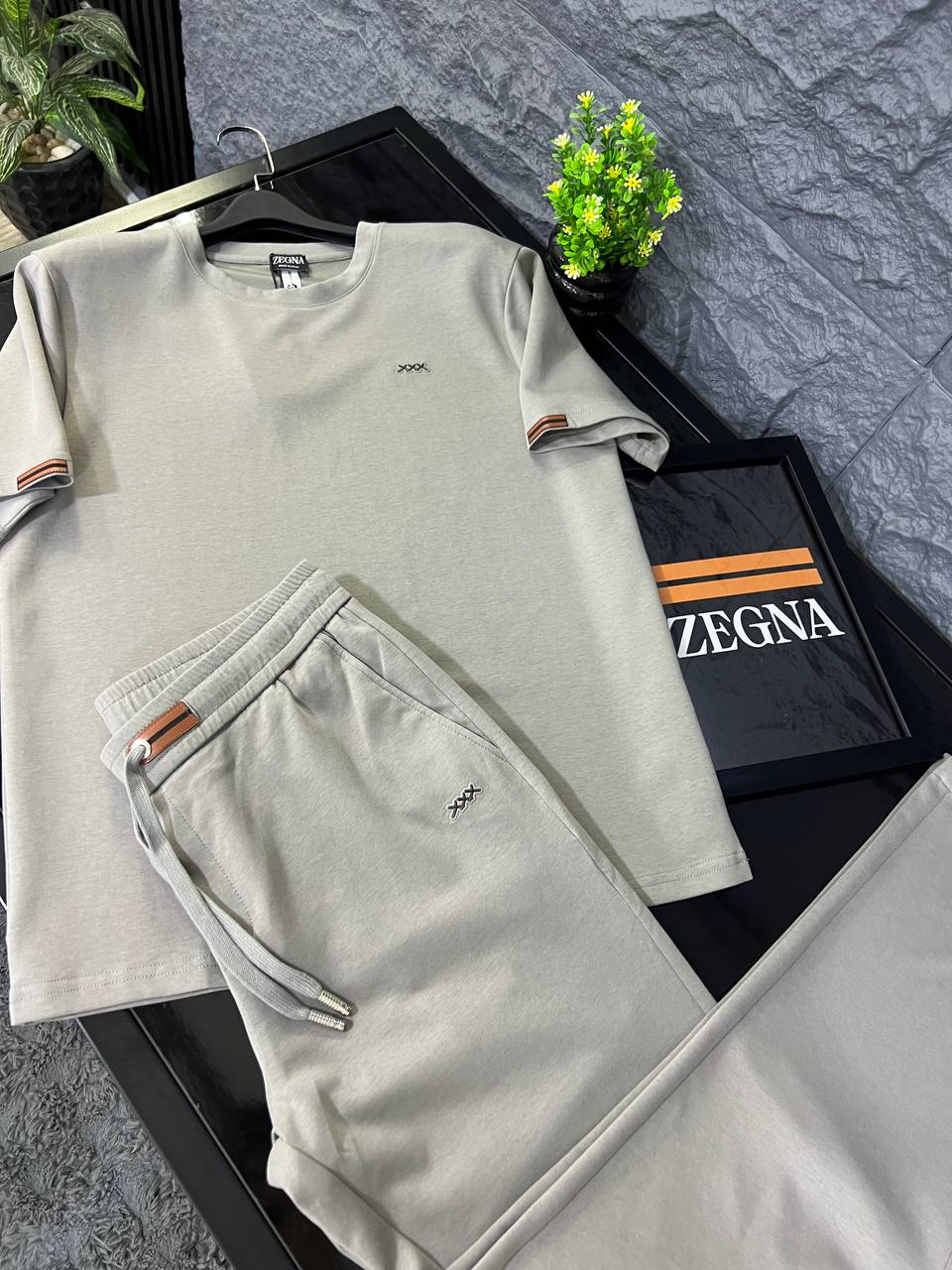 Zegna Luxury Casual Set – Modern Minimal Elegance