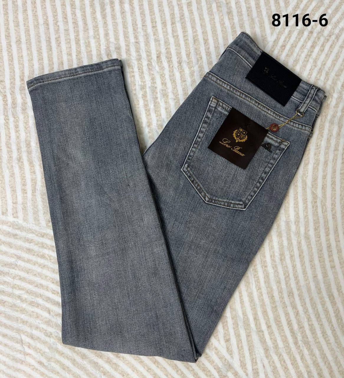 Loro Piana Slim Fit Washed Grey Jeans – Premium Men's Luxury Denim