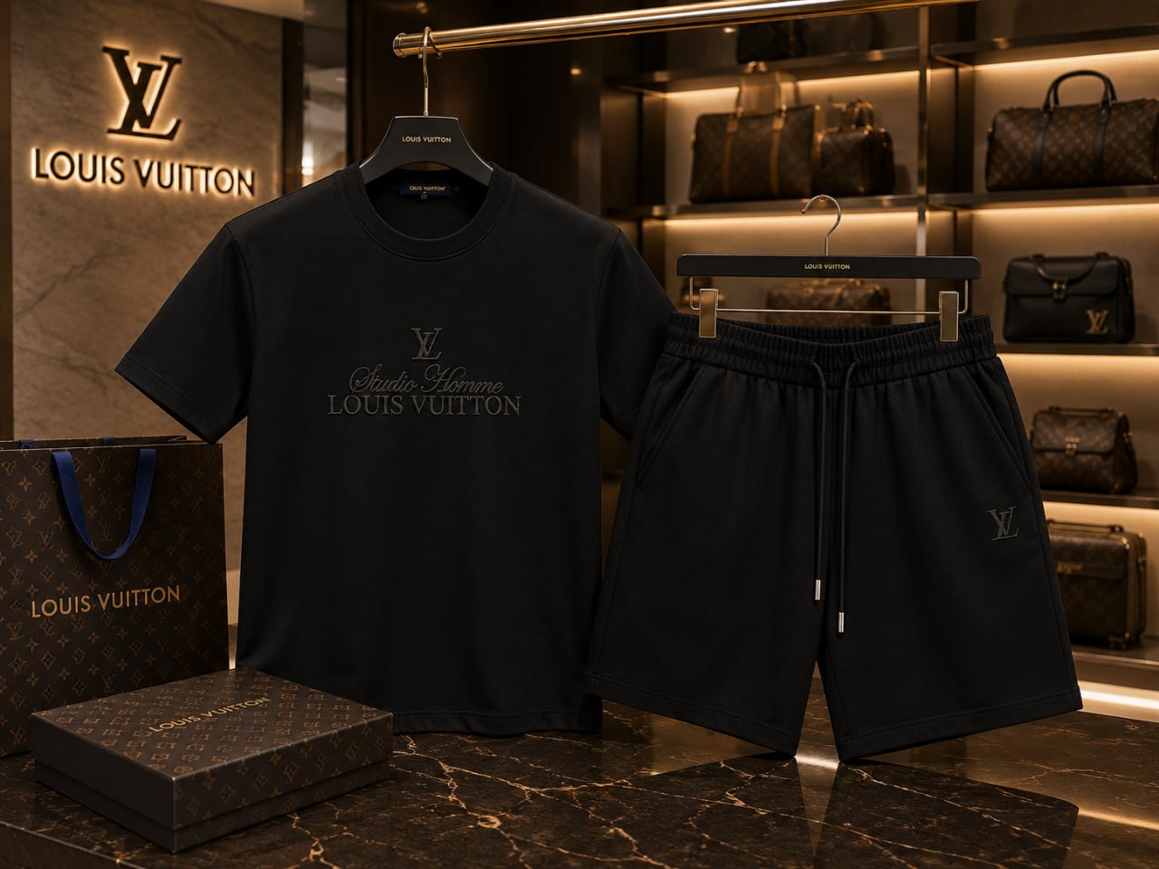 Louis Vuitton Black Suit