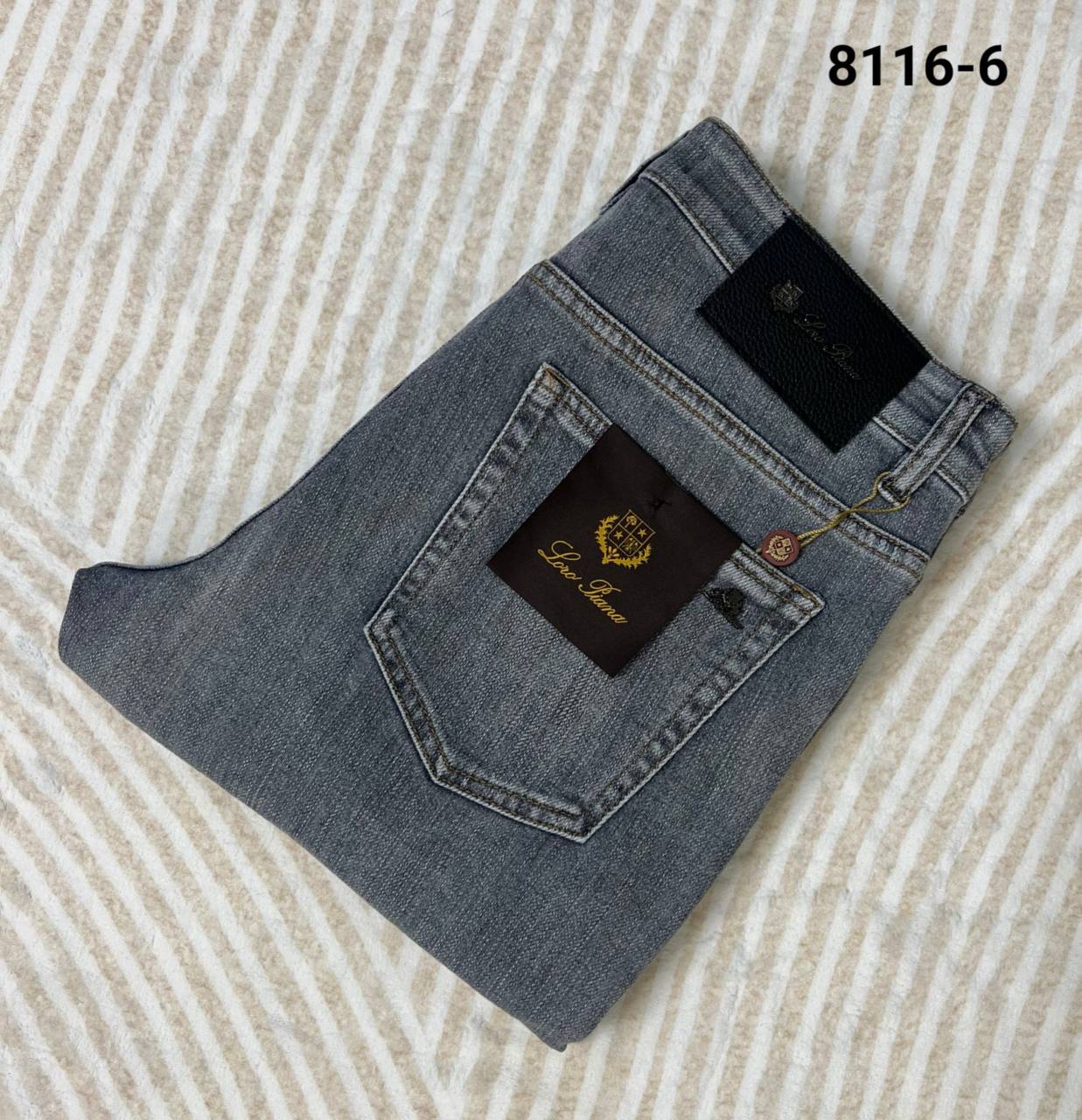 Loro Piana Slim Fit Washed Grey Jeans – Premium Men's Luxury Denim