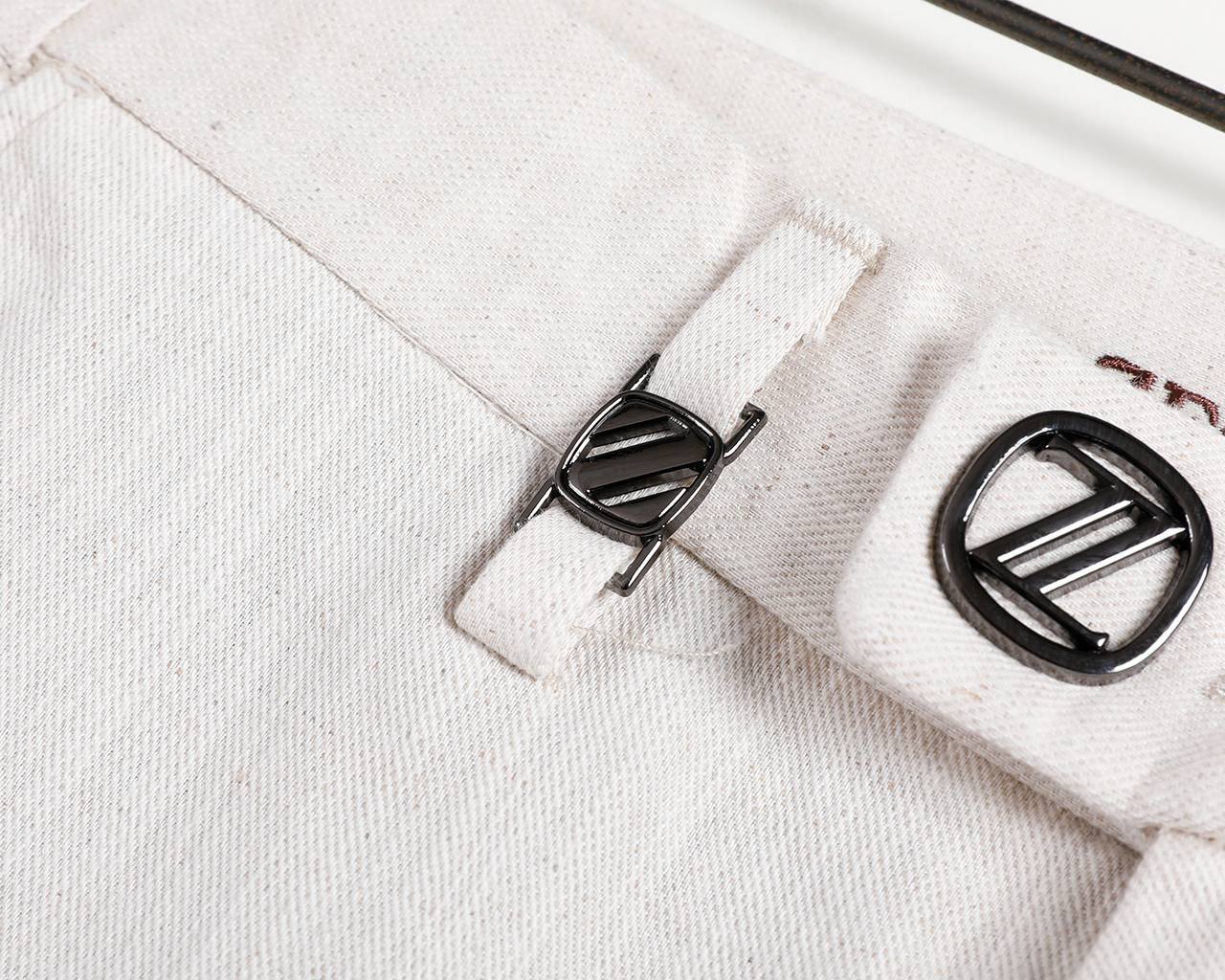 ZEGNA Luxury White Trousers