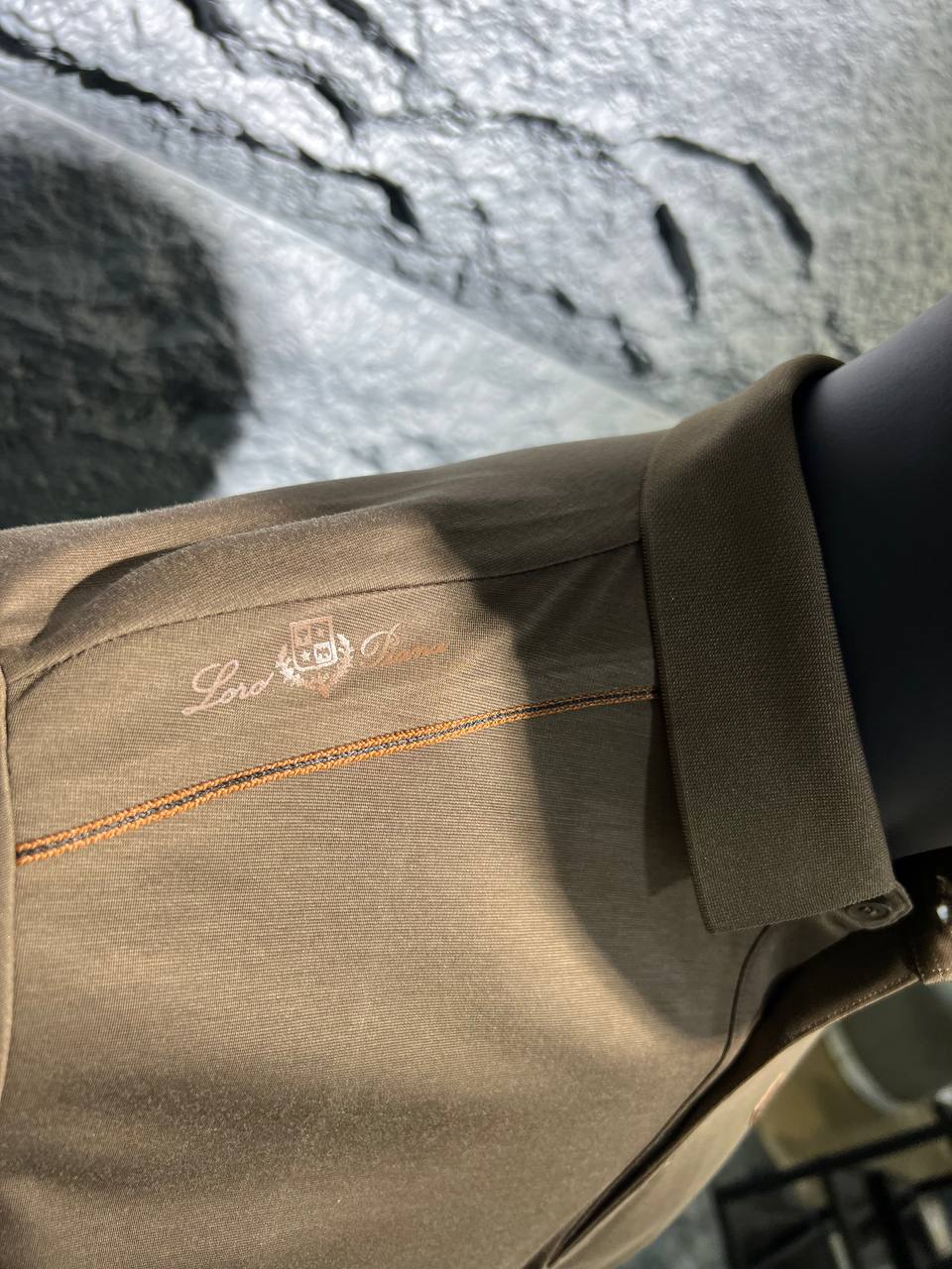 Loro Piana Brown Polo Shirt