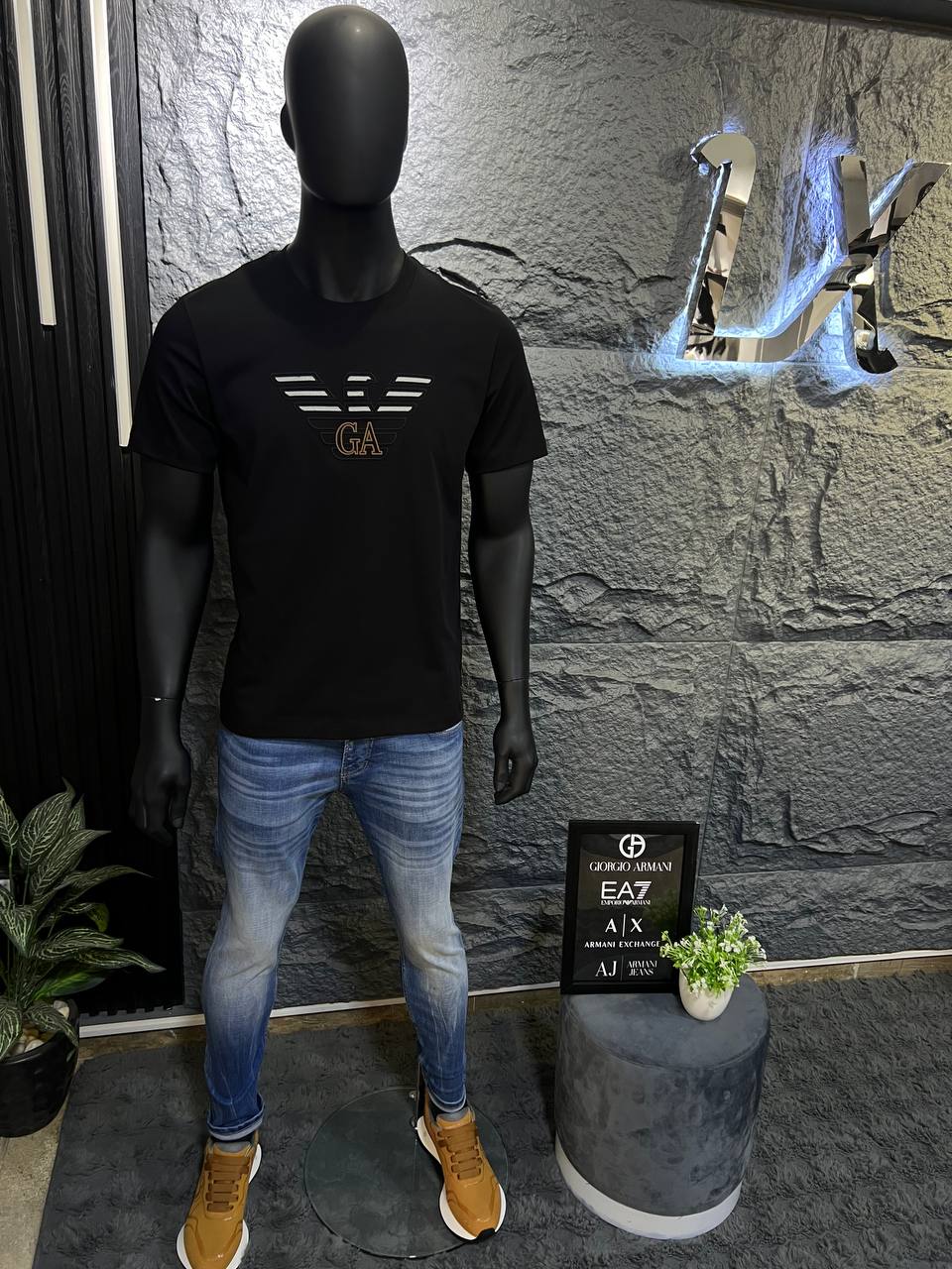 Emporio Armani Milano Black T-Shirt