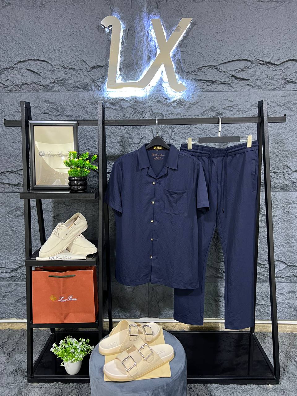 Loro Piana - Summer City Linen-Blend Two-Piece Set - Deep Navy