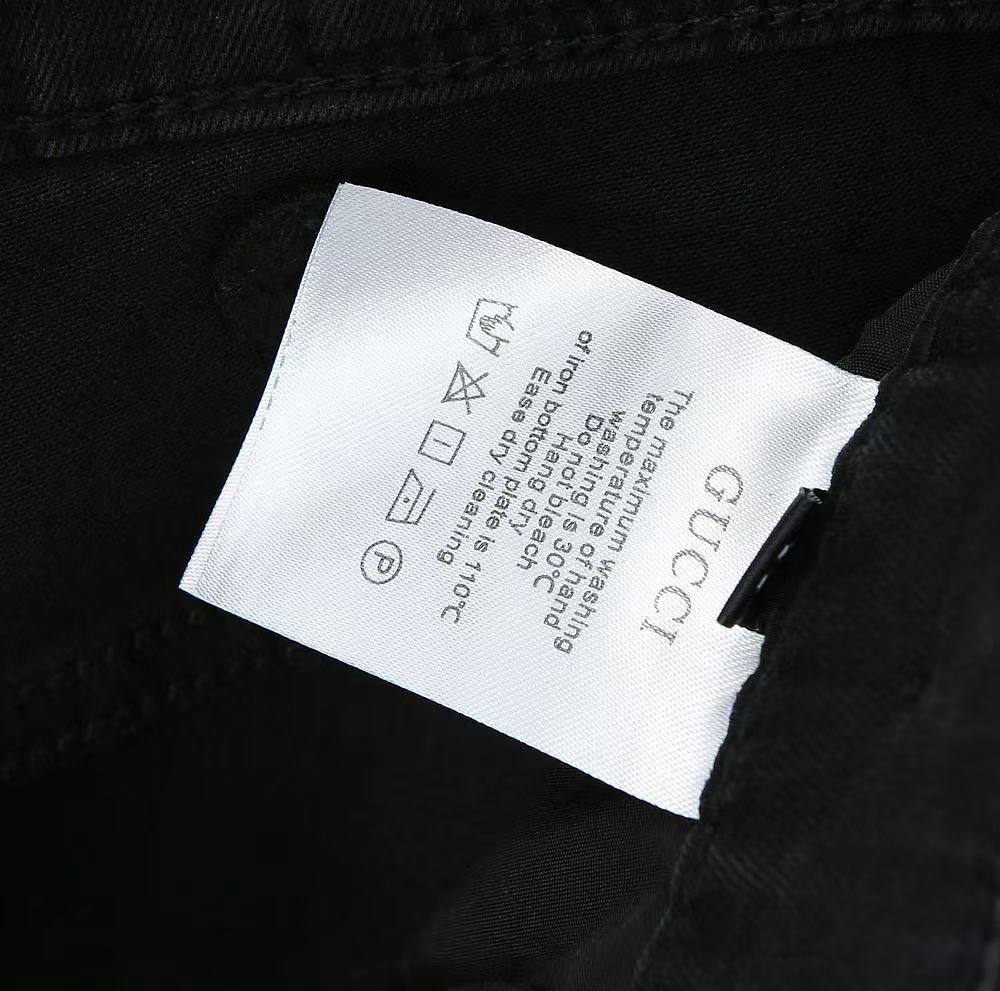 Gucci Black Washed Denim Jeans