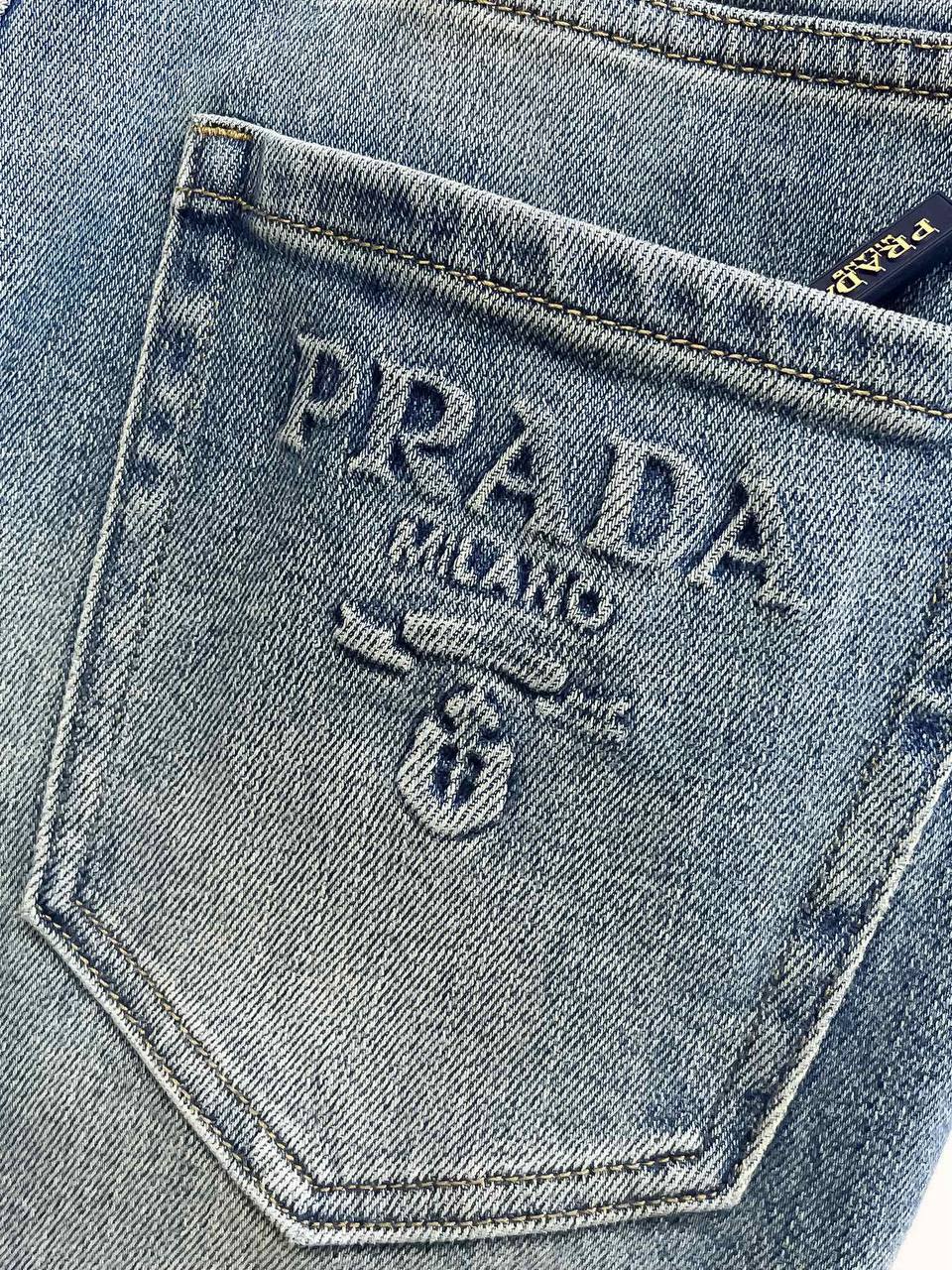 Prada Light Wash Denim Jeans – Ice Blue