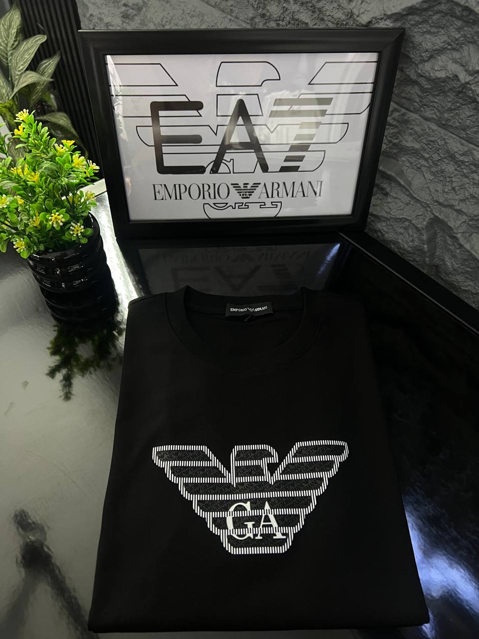 Emporio Armani Milano Black T-Shirt