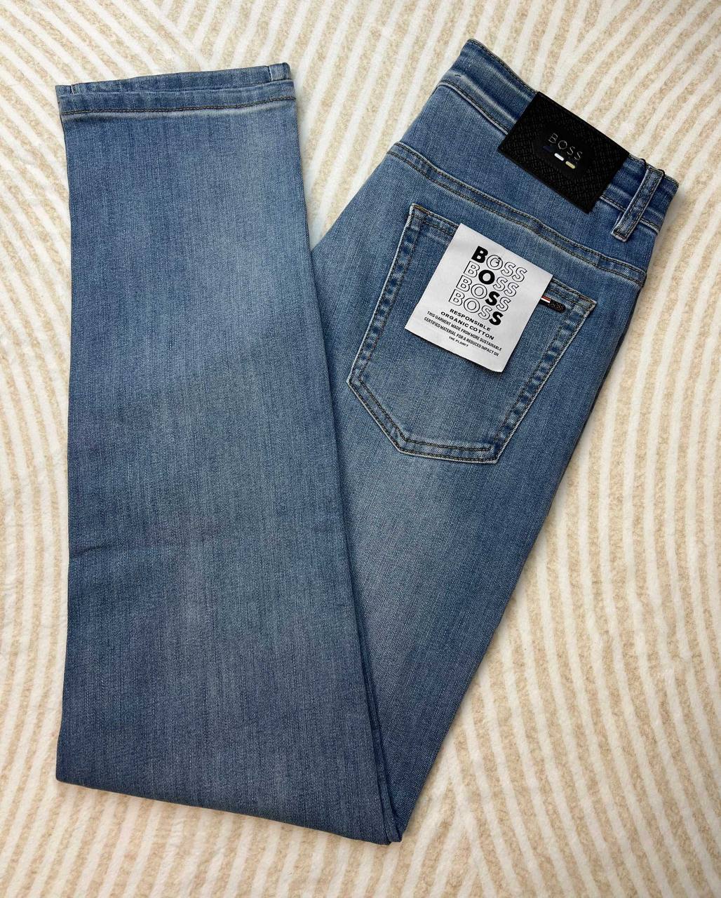 Hugo Boss Light Blue Slim Fit Jeans | Premium Stretch Denim for Men