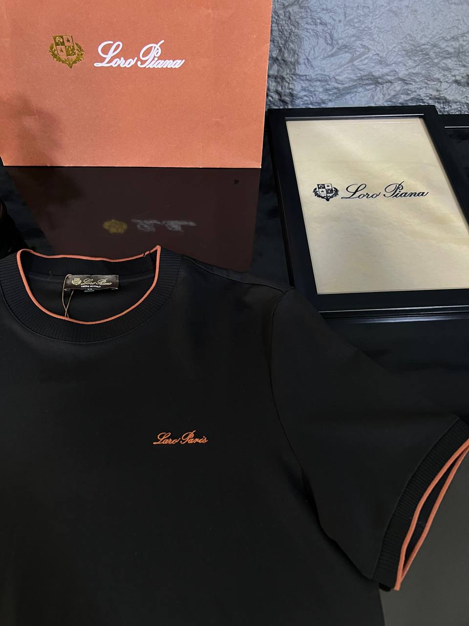 Loro Piana Black Premium T-Shirt | Minimal Luxury & Everyday Elegance