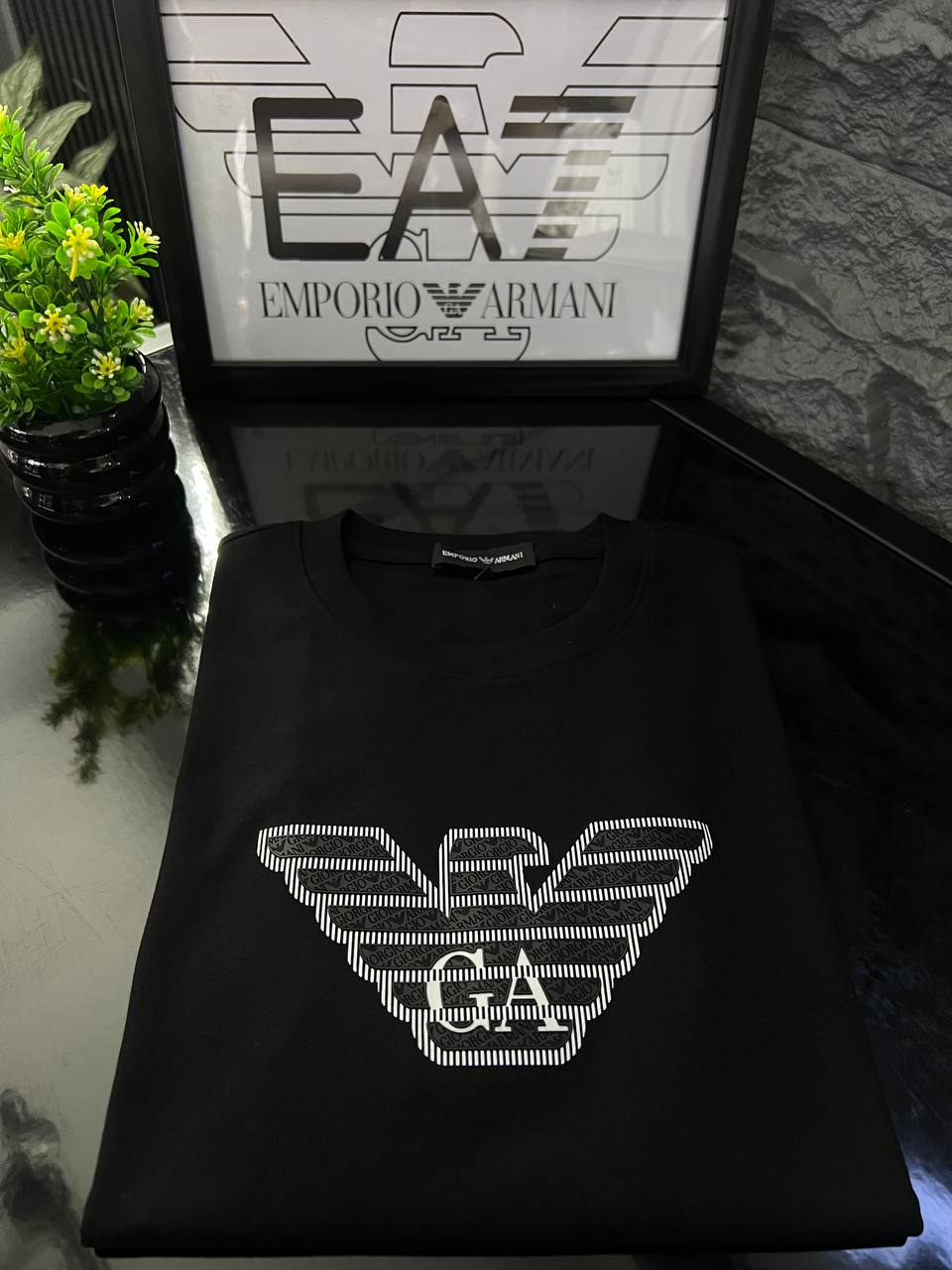 Emporio Armani Milano Black T-Shirt