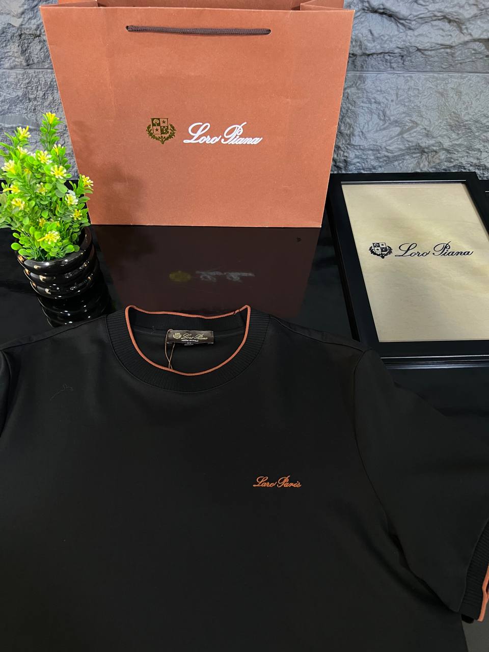 Loro Piana Black Premium T-Shirt | Minimal Luxury & Everyday Elegance