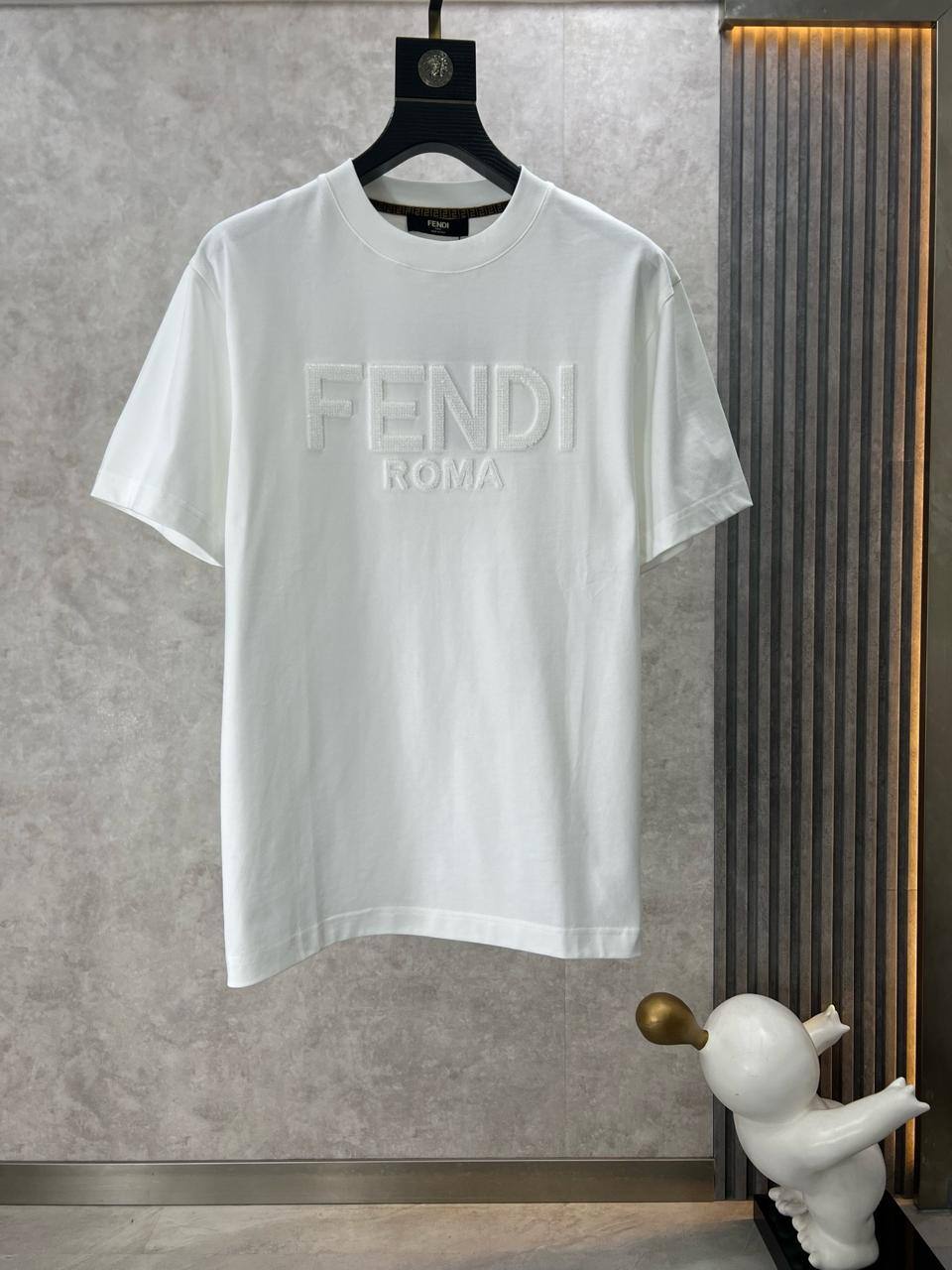 Fendi Roma Embossed T-Shirt – White Edition