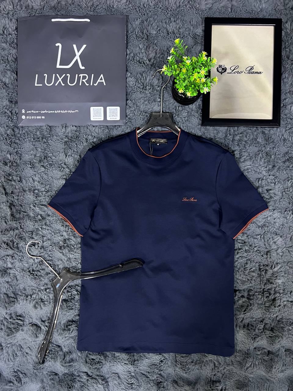 Loro Piana Navy Blue Premium T-Shirt | Classic Luxury & Timeless Style