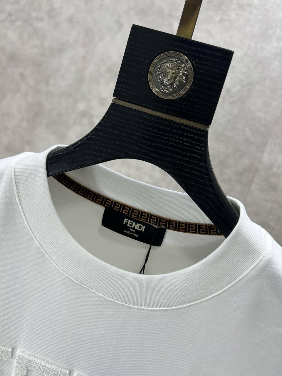 Fendi Roma Embossed T-Shirt – White Edition
