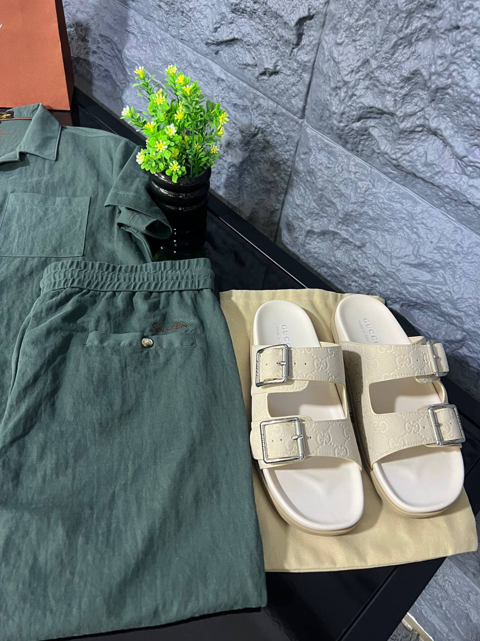 Loro Piana - Summer City Linen-Blend Two-Piece Set - Sage Green