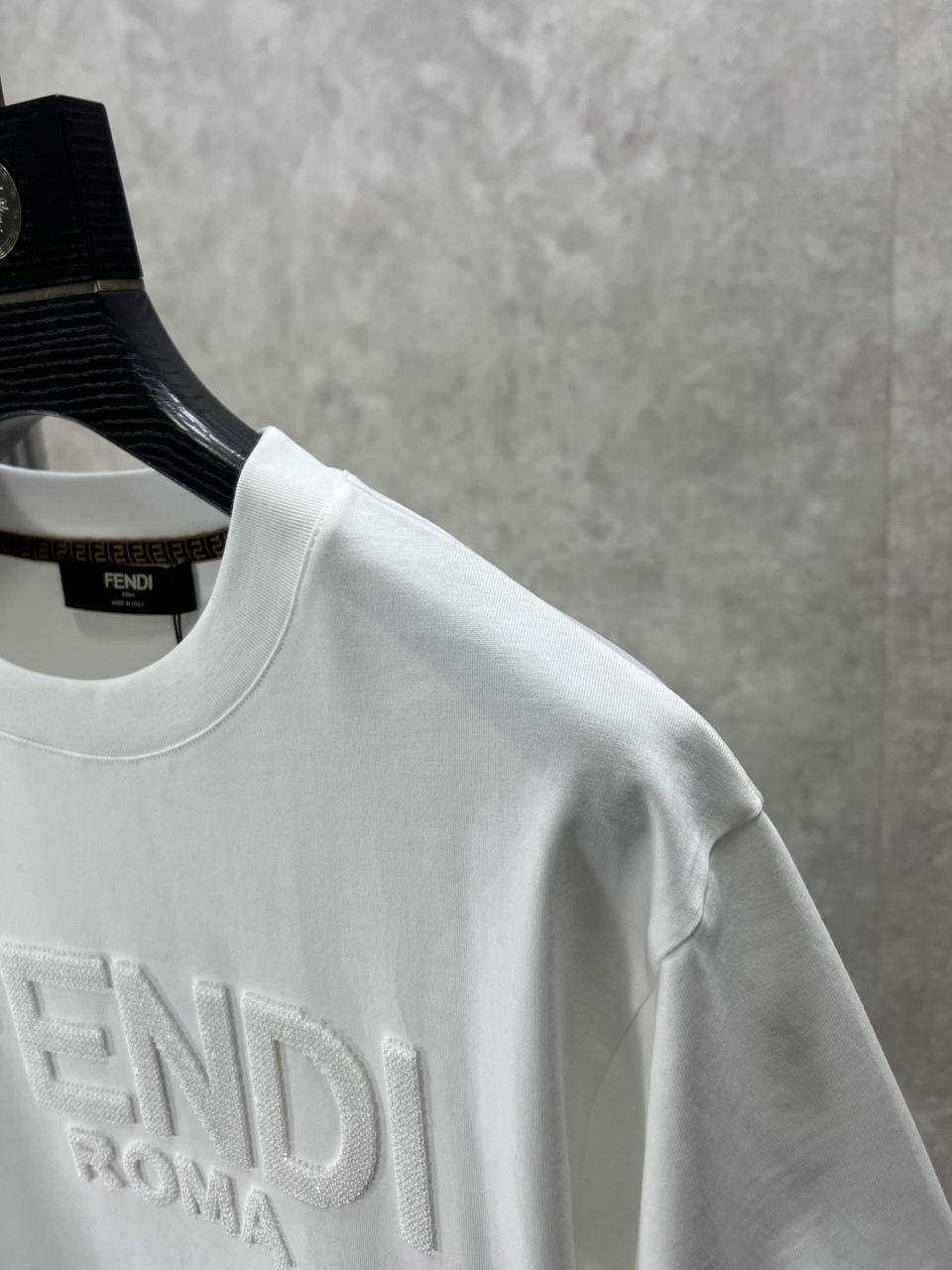 Fendi Roma Embossed T-Shirt – White Edition