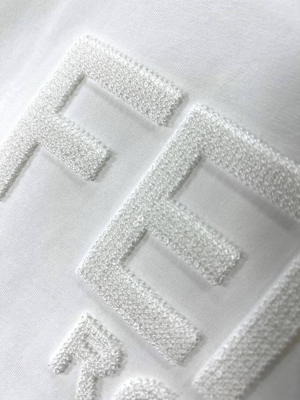 Fendi Roma Embossed T-Shirt – White Edition