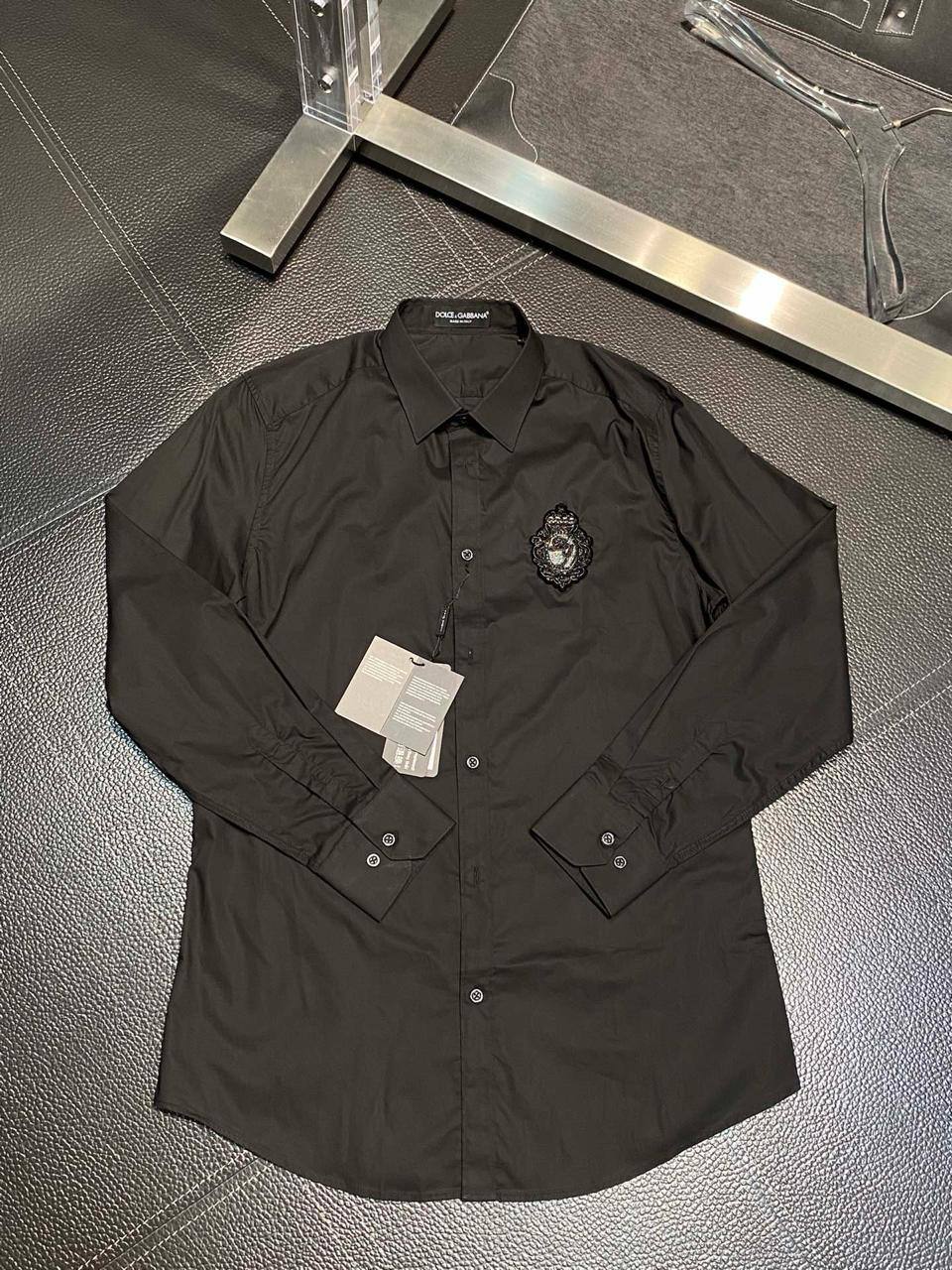 Dolce & Gabbana Crest Shirt – Black Edition