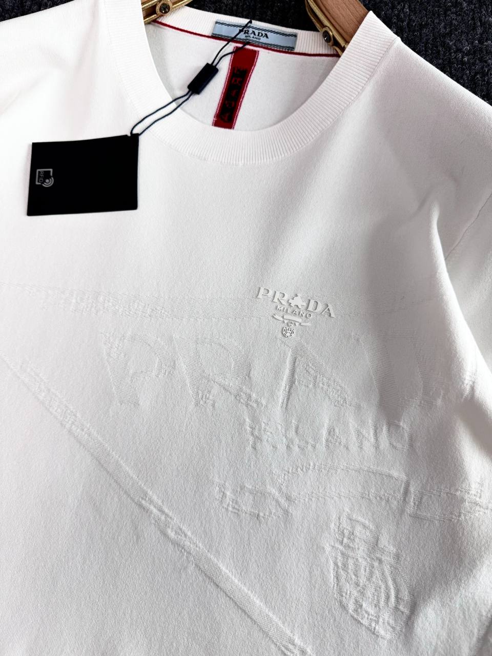 Prada Minimal Luxury Tee – Clean Sophistication