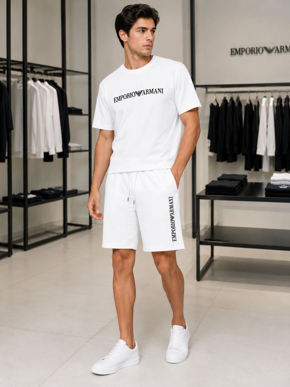 Emporio Armani Milano White Suit