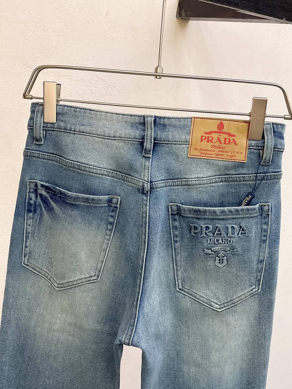 Prada Light Wash Denim Jeans – Ice Blue