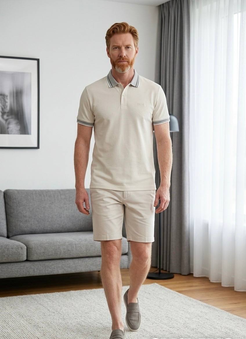 Boss Signature Polo Shirt – White Edition