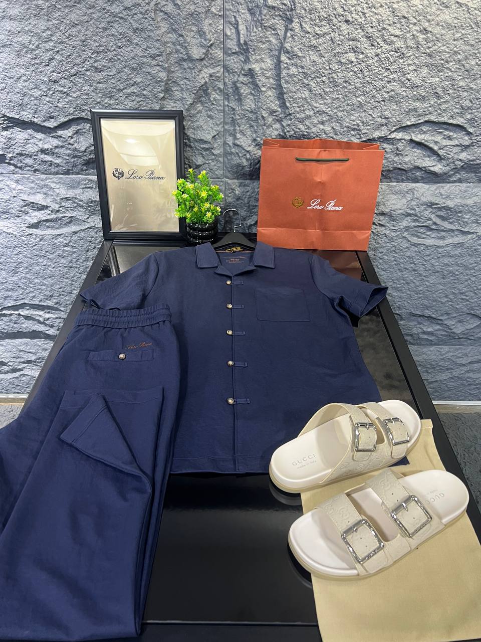 Loro Piana - Summer City Linen-Blend Two-Piece Set - Deep Navy