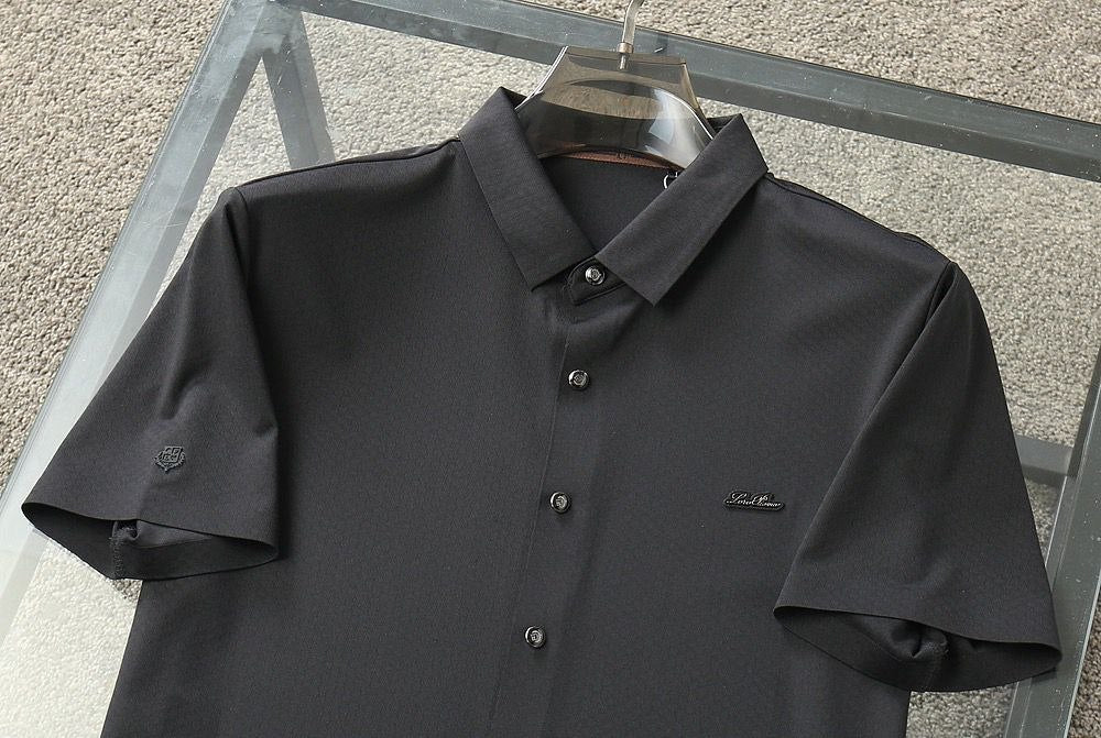 Loro Piana Elegant Polo Shirt – Black Edition