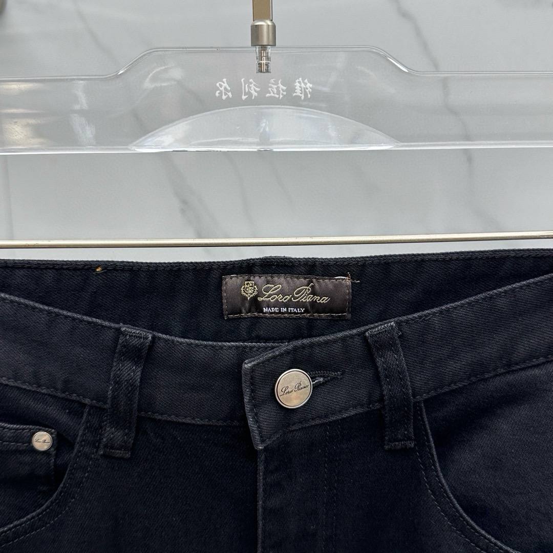 Loro Piana Classic Black Jeans – Premium Men's Slim Fit Denim