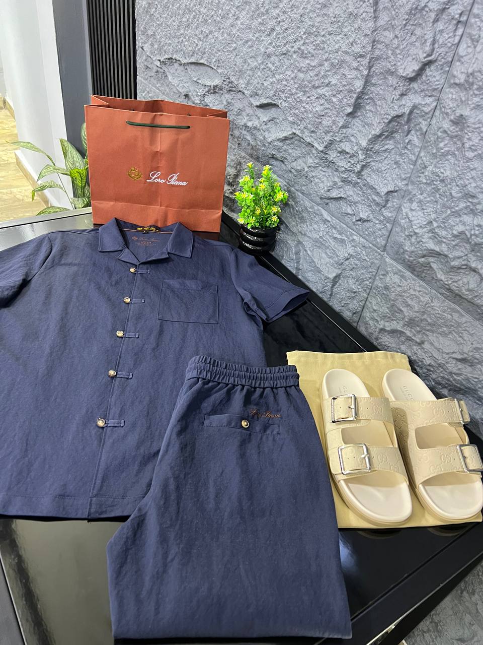 Loro Piana - Summer City Linen-Blend Two-Piece Set - Deep Navy