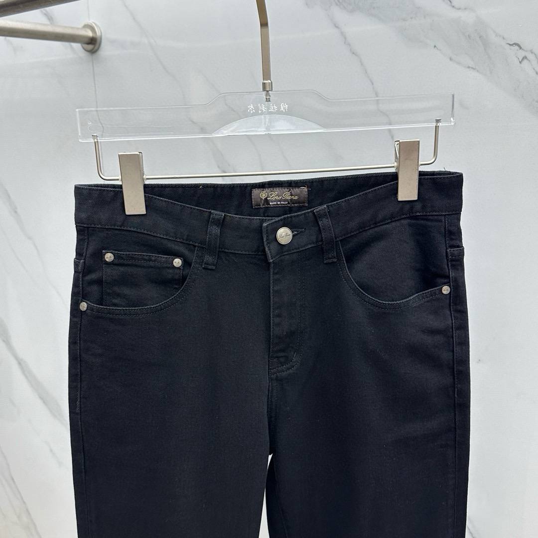 Loro Piana Classic Black Jeans – Premium Men's Slim Fit Denim