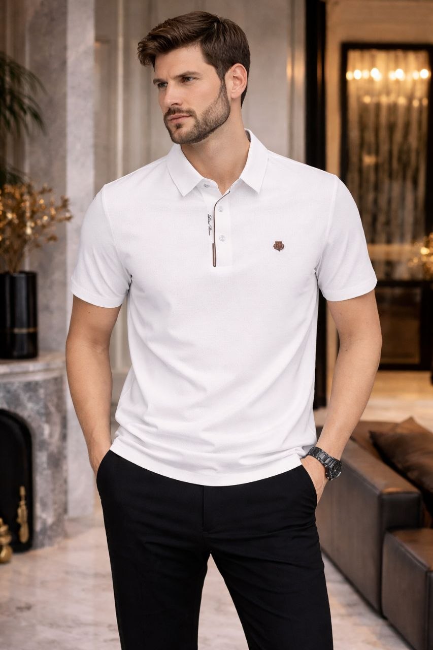 Loro Piana Classic Polo Shirt – White Edition