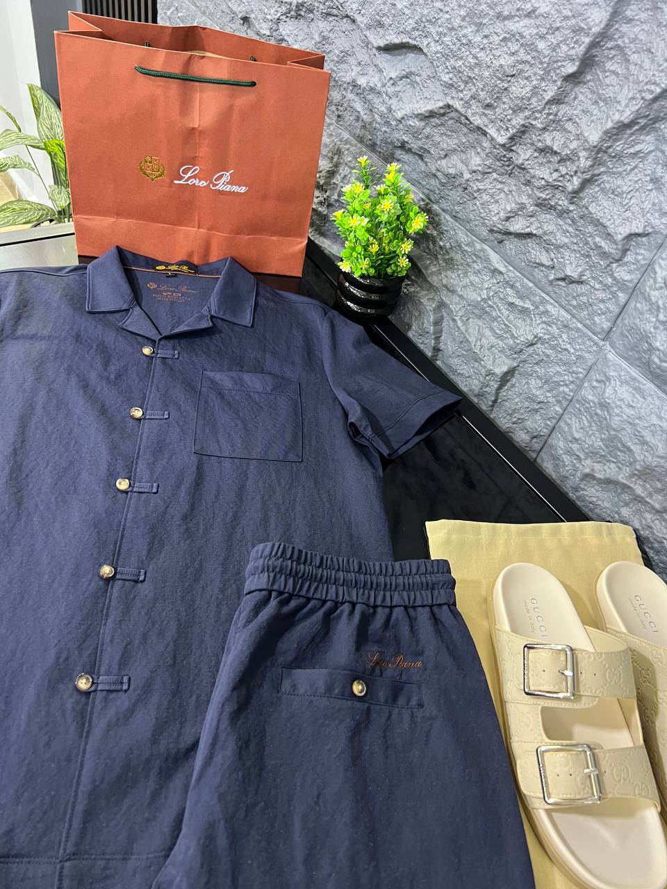 Loro Piana - Summer City Linen-Blend Two-Piece Set - Deep Navy