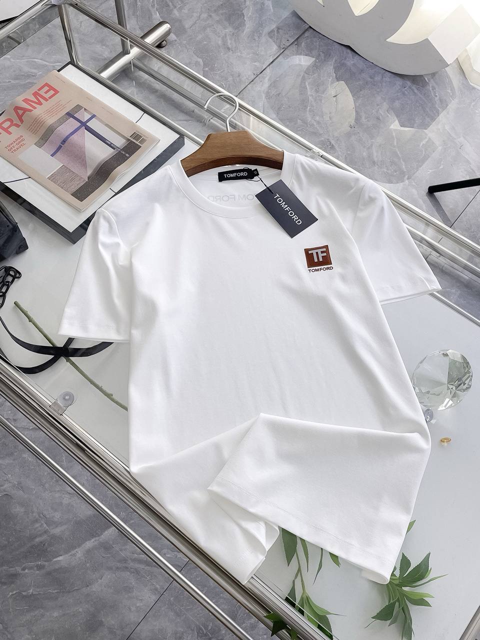 Tom Ford TF Logo T-Shirt – White Edition