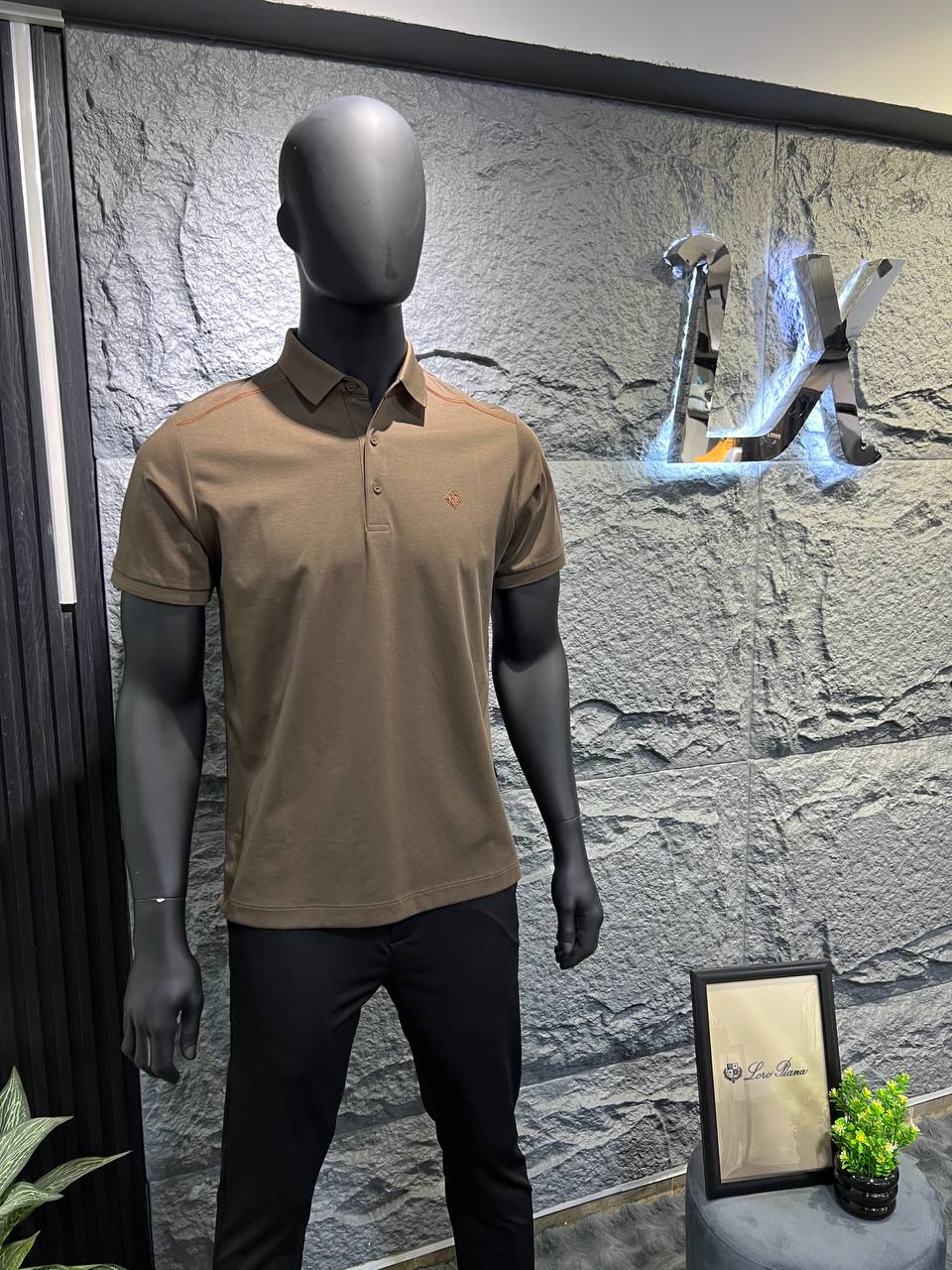 Loro Piana Brown Polo Shirt