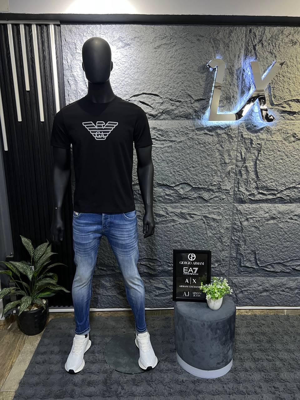 Emporio Armani Milano Black T-Shirt