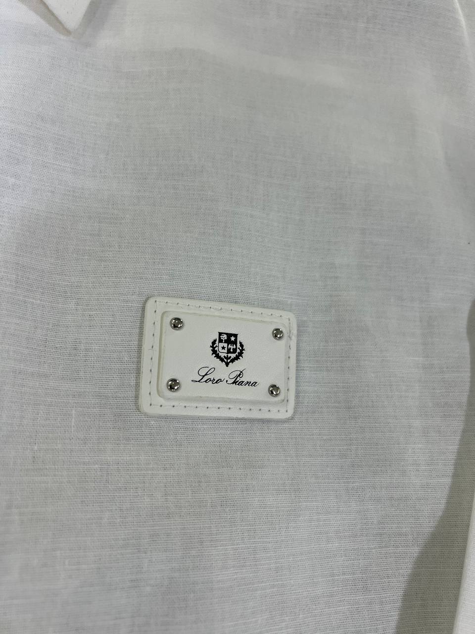 Loro Piana white linen shirt Luxury