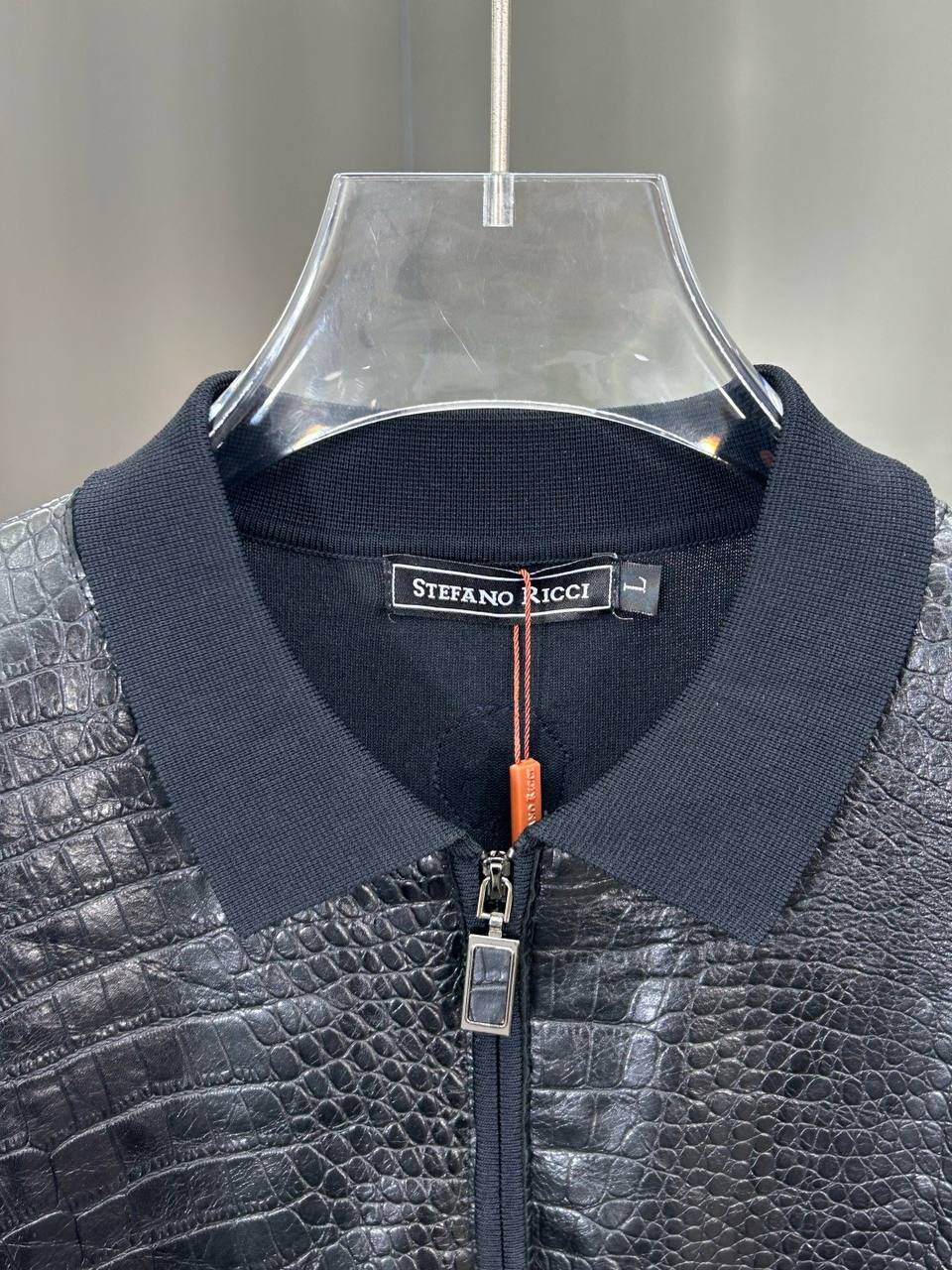 Stefano Ricci luxury black polo shirt