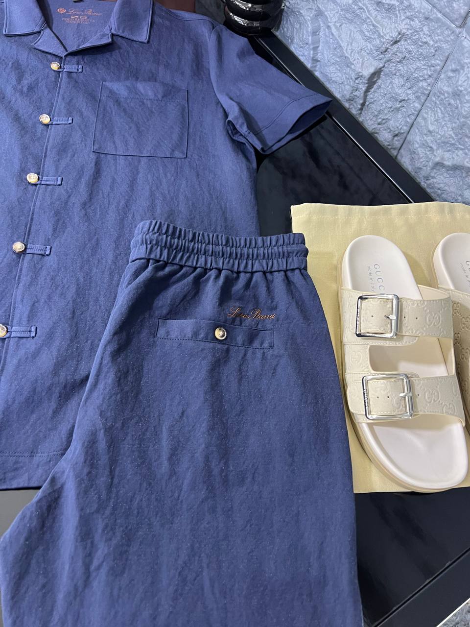 Loro Piana - Summer City Linen-Blend Two-Piece Set - Deep Navy