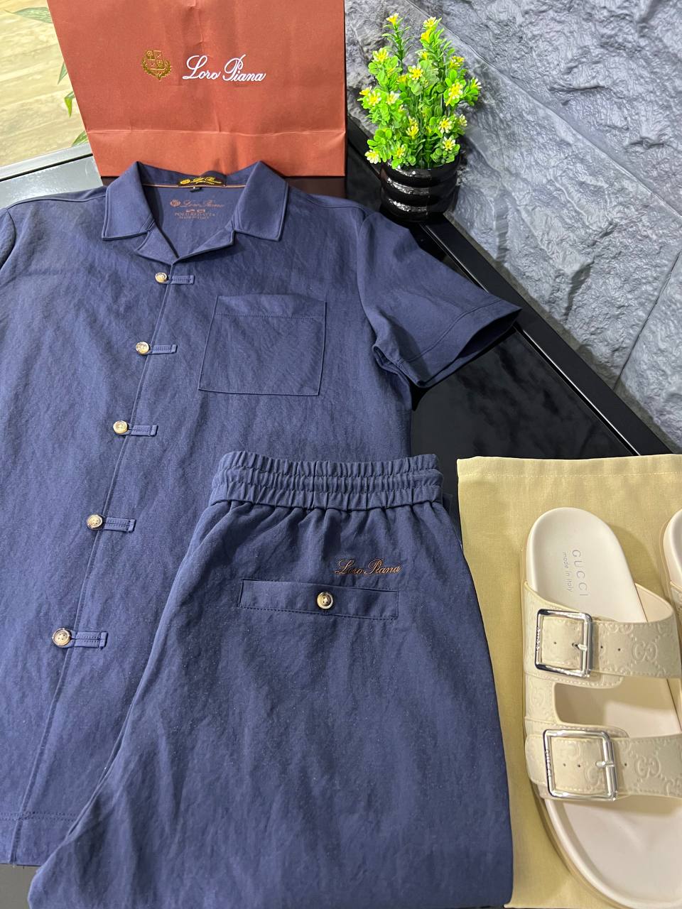 Loro Piana - Summer City Linen-Blend Two-Piece Set - Deep Navy