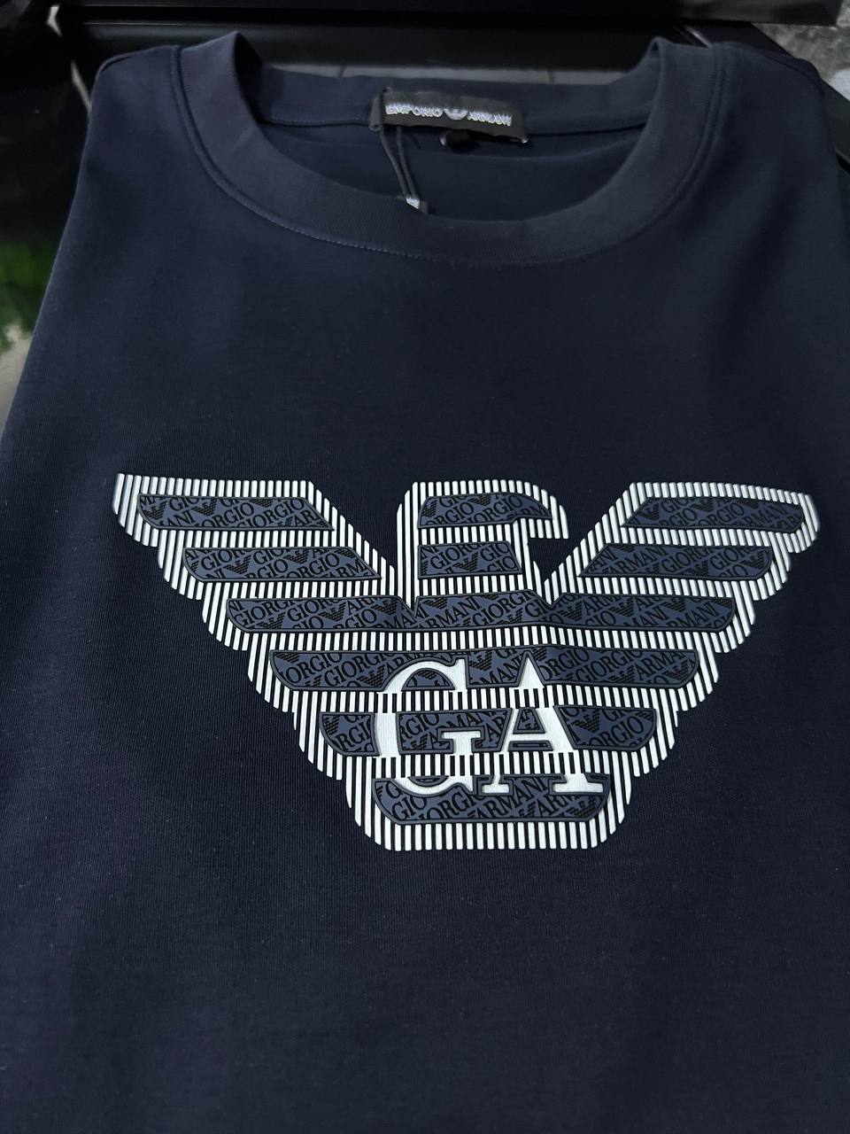 Emporio Armani Eagle Logo T-Shirt – Navy | Premium Men's Cotton Crew Neck Tee