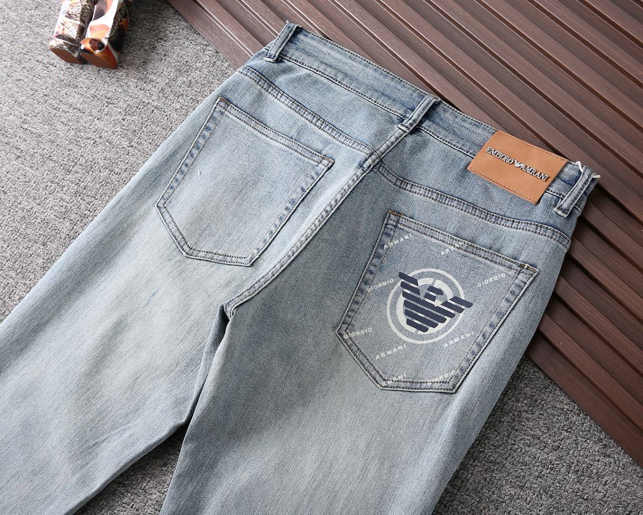 Emporio Armani Light Wash Denim Jeans – Slim Fit | Premium Men's Jeans