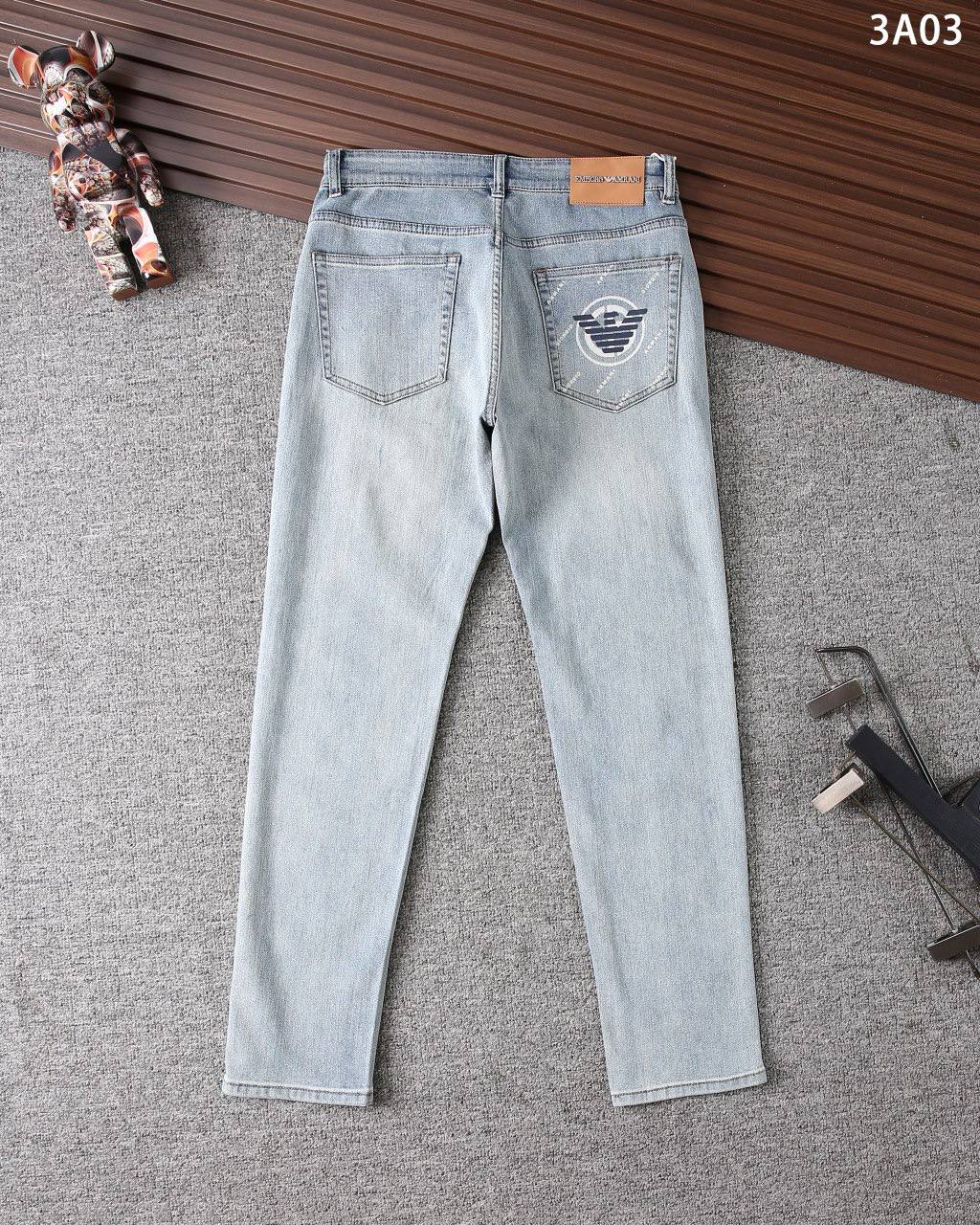 Emporio Armani Light Wash Denim Jeans – Slim Fit | Premium Men's Jeans