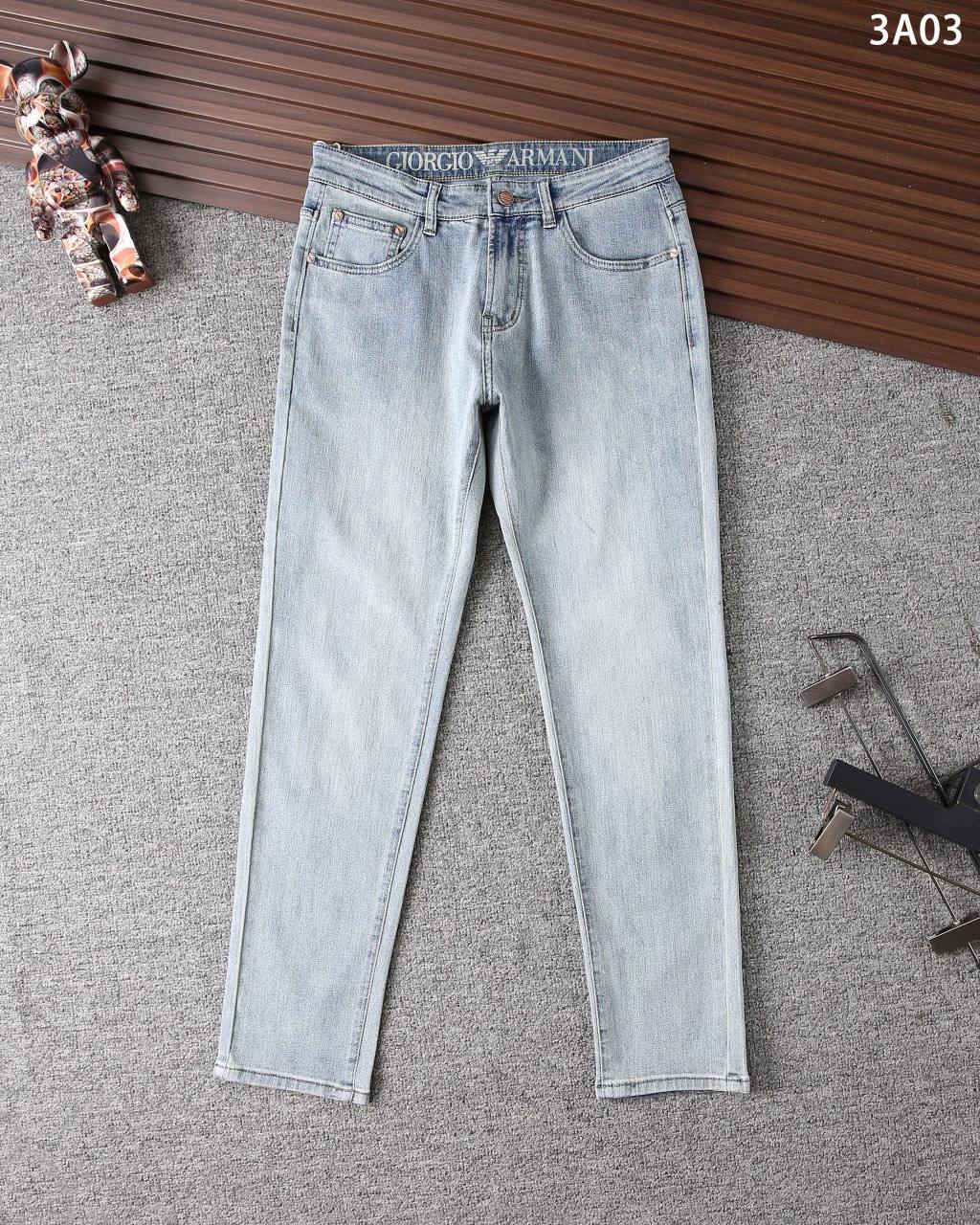 Emporio Armani Light Wash Denim Jeans – Slim Fit | Premium Men's Jeans