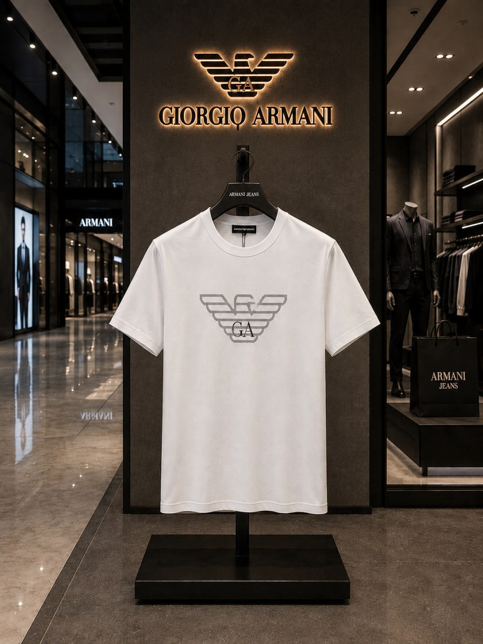 Emporio Armani Milano White T-Shirt