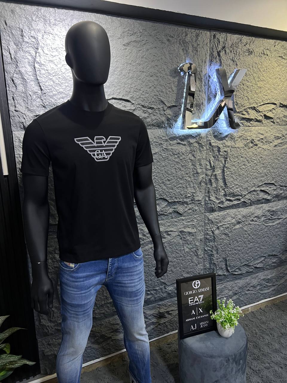Emporio Armani Milano Black T-Shirt