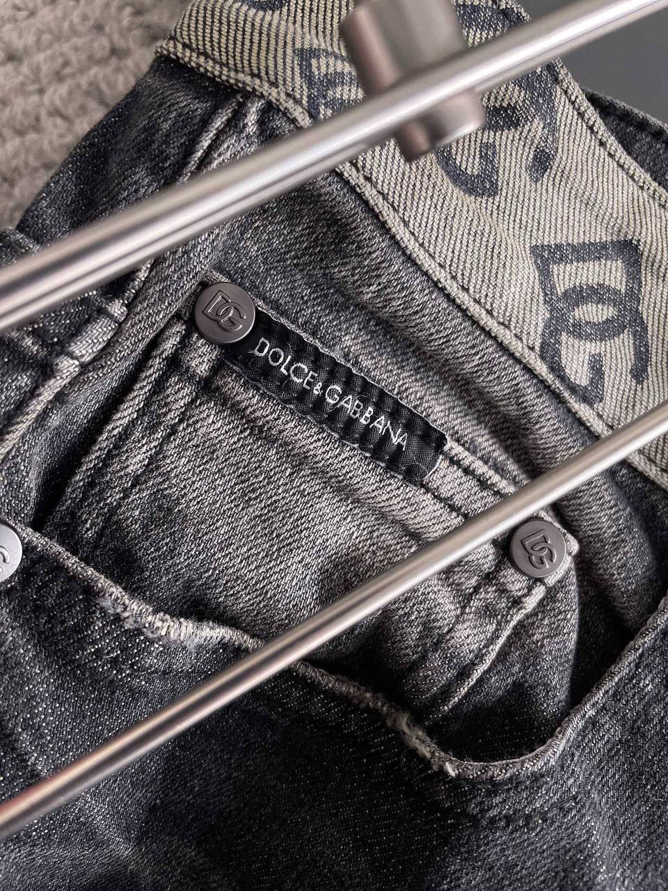 Dolce & Gabbana Black Washed Jeans