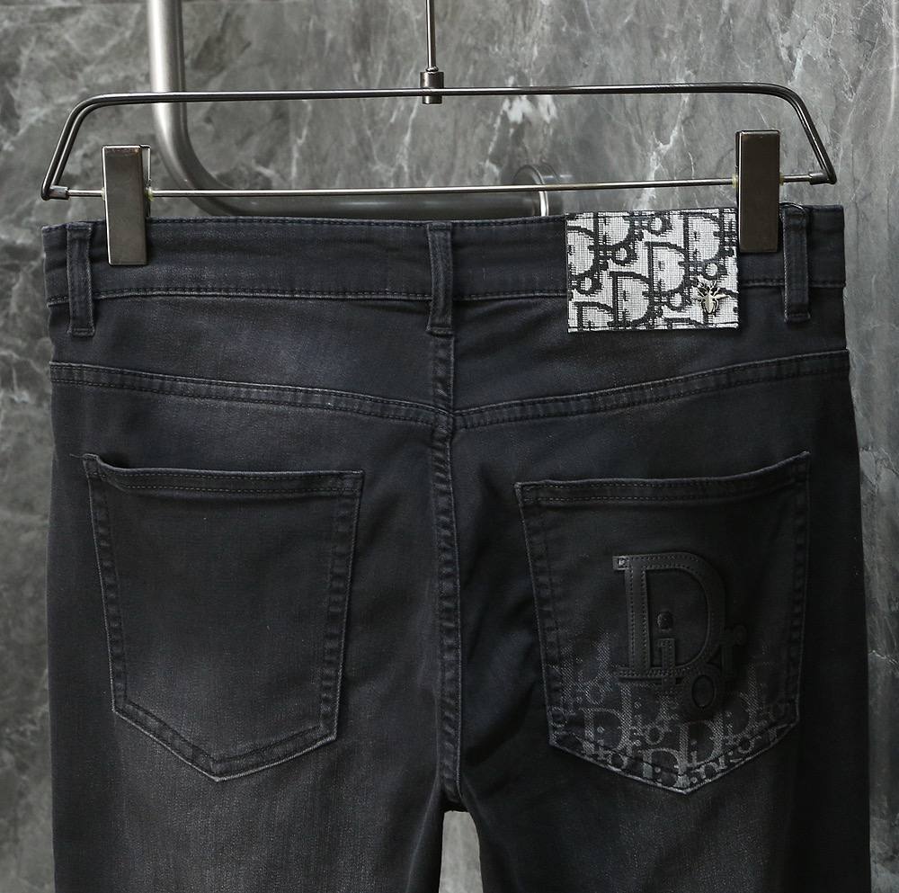 Dior Black Washed Denim Jeans