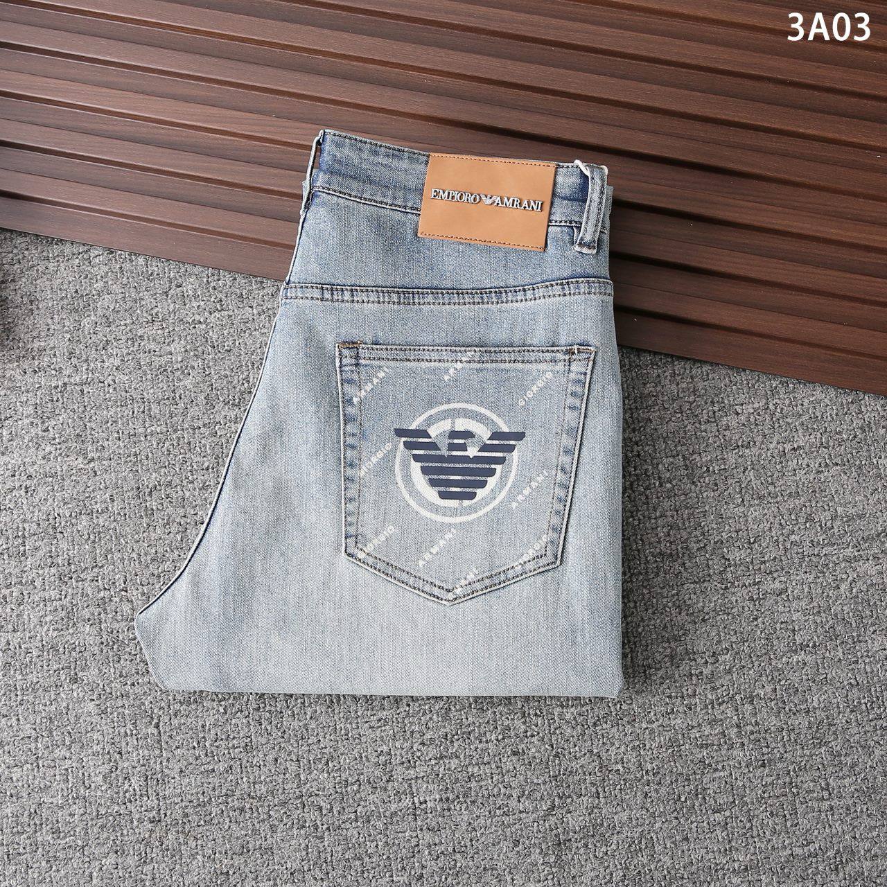 Emporio Armani Light Wash Denim Jeans – Slim Fit | Premium Men's Jeans
